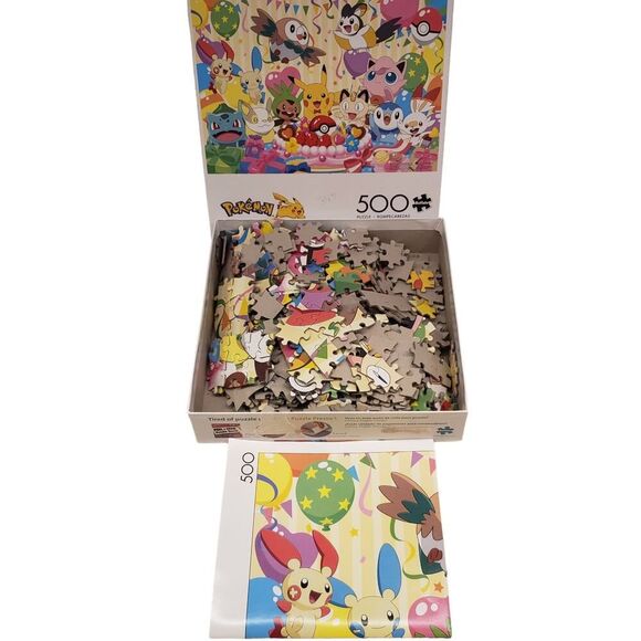 Pokemon Pikachu Birthday Party Puzzle 500 Pieces Buffalo Puzzle Pokemon Poster - Picture 13 of 15